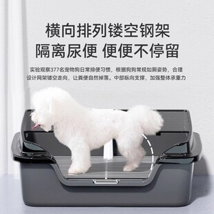 狗狗厕所中小型犬大小便神器宠物专用尿尿盆便盆不锈钢训练狗砂盆