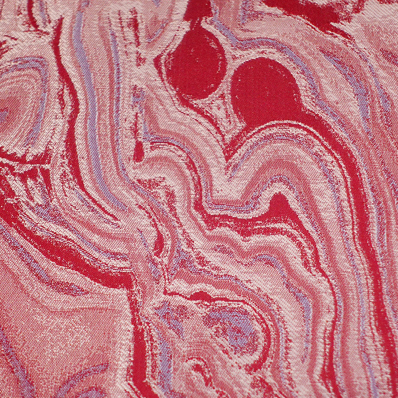 轻奢风大理石纹高精密提花面料家居沙发抱枕窗帘红木家具桌旗面料