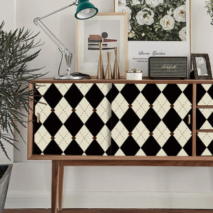 贴纸翻新家具旧橱柜改造衣柜装 饰遮丑加厚pvc复古墙纸自粘无甲醛