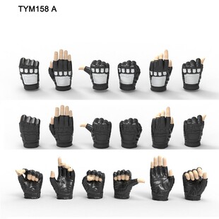 现货TYM158 1/6女兵人手套手型 适配PHICEN/TBleague包胶女素体