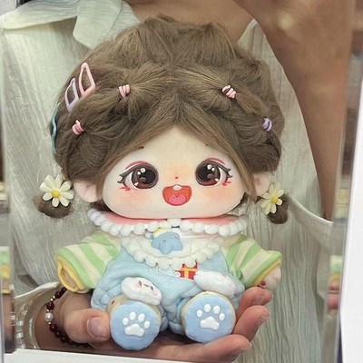 棉花娃娃正版栗粒玩偶娃衣公仔diy毛绒玩具洋娃娃【送Rua娃大礼包