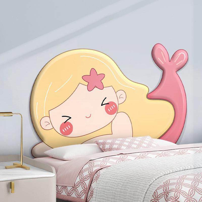 网红背景墙儿童房女孩子半圆软包5形订做卧室床头靠背1米防撞墙贴,家装主材,背景墙软包,淘宝优惠券,粉丝福利购,淘宝优惠卷