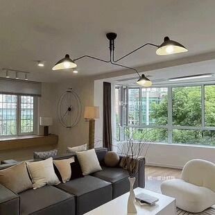 中古法式SergeMouille北欧客厅吊灯张牙舞爪餐厅主灯设计师鸭嘴灯