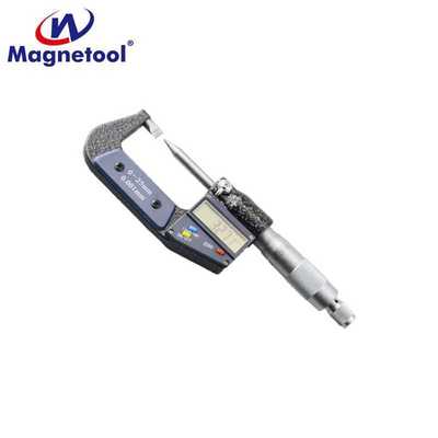 王珏 尖扁头外径千分尺0-25-100 0.01螺旋测微仪器工业千分尺数显