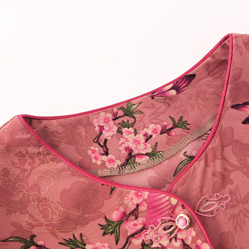 新品中老年人夏装女短袖衬衫奶奶装套装洋气夏季老人衣服妈妈装两