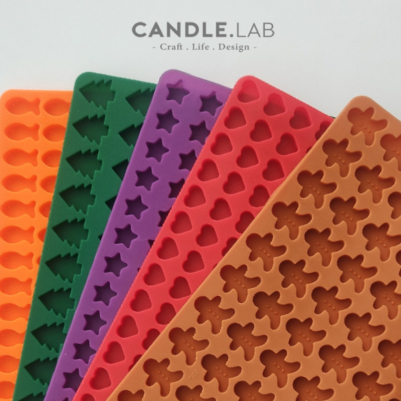 CANDLE.LAB | 迷你圣诞树姜饼人星星小鱼爱心DIY蜡烛火漆硅胶模具
