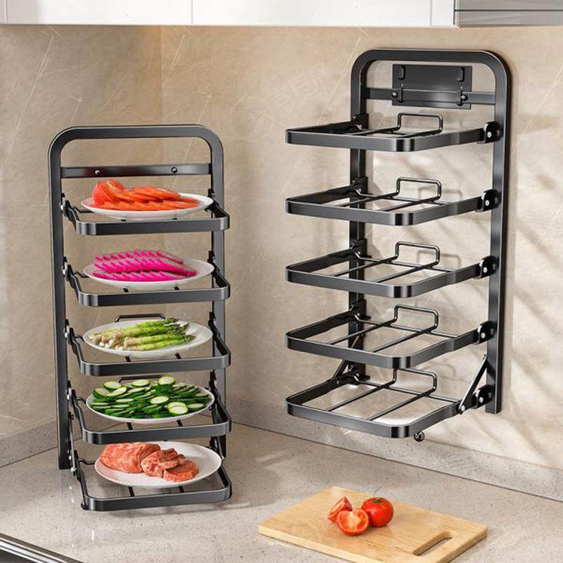 厨房备菜置物架可折叠多层收纳架壁挂配菜盘放菜神器家用壁挂餐盘,厨房/烹饪用具,碗架,淘宝优惠券,粉丝福利购,淘宝优惠卷