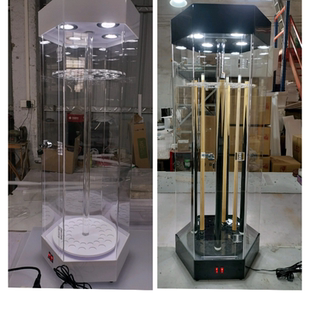 台球杆展示柜亚克力桌球杆落地货架球杆放置柜台球厅收纳柜定制