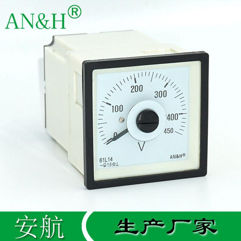 火车机车仪表61L14交流电压表0-450VQ72-RZCF72-AC船用电压表