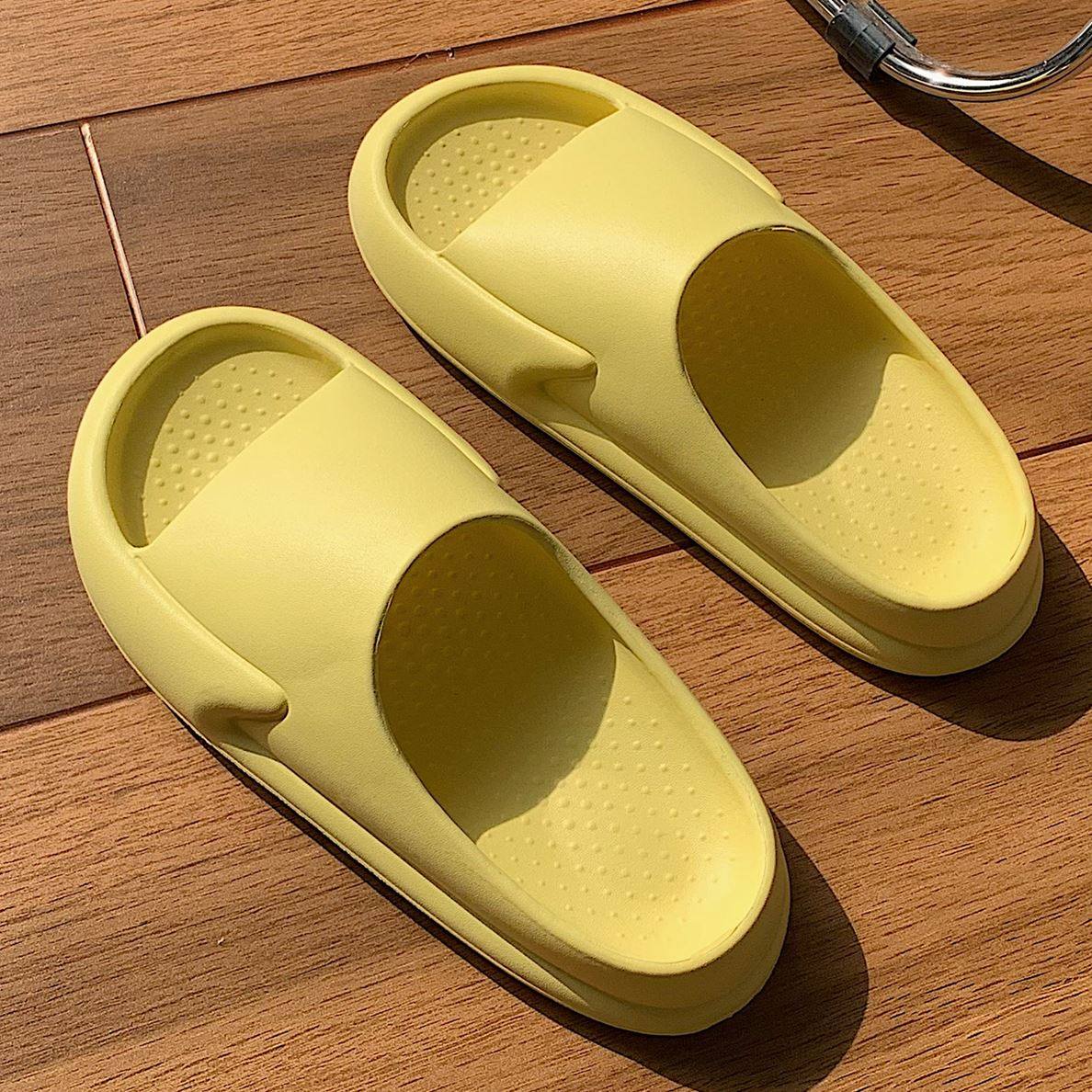 细纯色拖鞋女夏防滑季条踩屎感用休闲居家厚底凉拖情侣款男细日系,女鞋,一字拖,淘宝优惠券,粉丝福利购,淘宝优惠卷