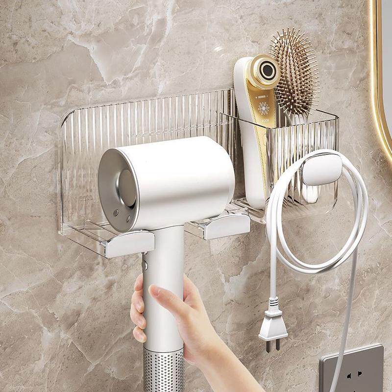 壁挂一体家用壁电吹风机白色式卫生间浴室免打孔置物架亚克力夹板,家庭/个人清洁工具,吹风机置物架,淘宝优惠券,粉丝福利购,淘宝优惠卷