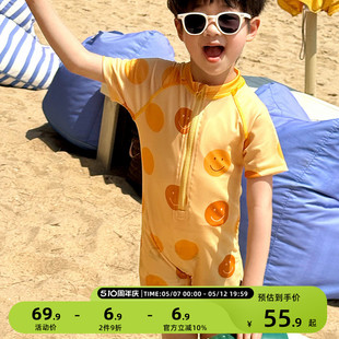 男童泳衣儿童游泳衣宝宝连体泳装2025夏季新款男孩速干泳裤高颜值