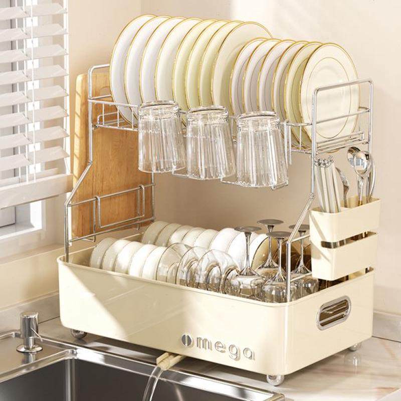 碗碟收纳架家用厨房沥水放碗碟子盘子收纳架台面多功能碗筷收纳盒,厨房/烹饪用具,碗架,淘宝优惠券,粉丝福利购,淘宝优惠卷