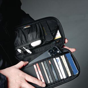 Fifteen Sixteen防盗刷证件包多功能卡包护照收纳机票夹旅游钱包