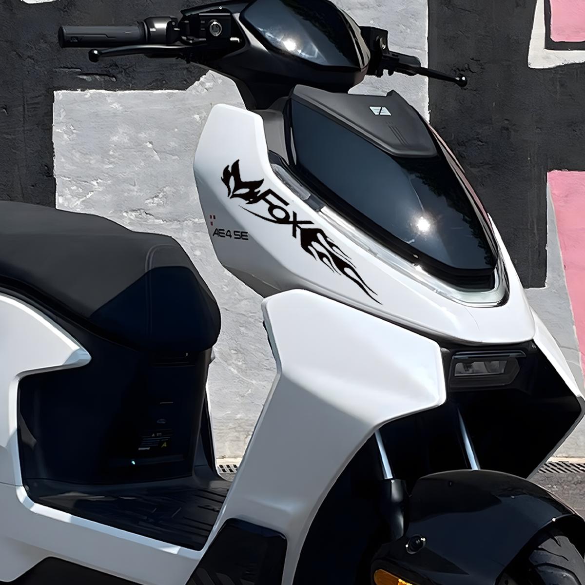 适用极核AE4/AE2/AE4i/AE5i/AE6车头个性装饰改装贴纸轮毂贴