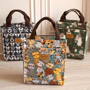 便当袋手提包手提包饭盒包牛津布便当包保温饭盒大防水防油小学生