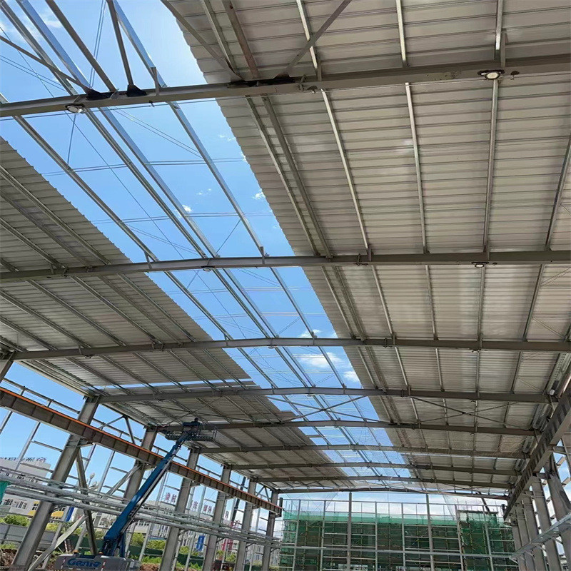 定制双面灰彩钢瓦加工760型角瓦驰厂房屋顶保温防水彩钢瓦