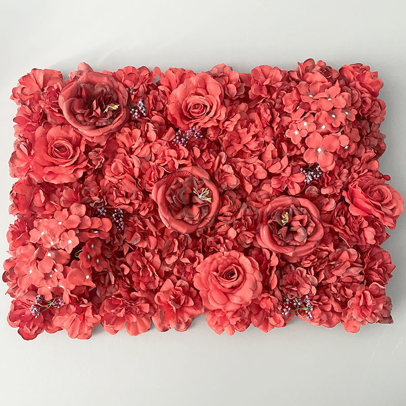 婚庆用品人造花玫瑰牡丹绣球绢花假花花排婚庆仿真花墙背景墙装饰