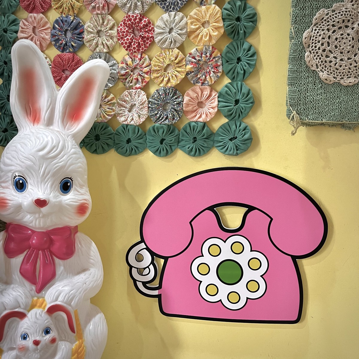 洋菓子SweetHome昭和复古电话机可爱玩具感儿童房装饰童趣壁挂画图片
