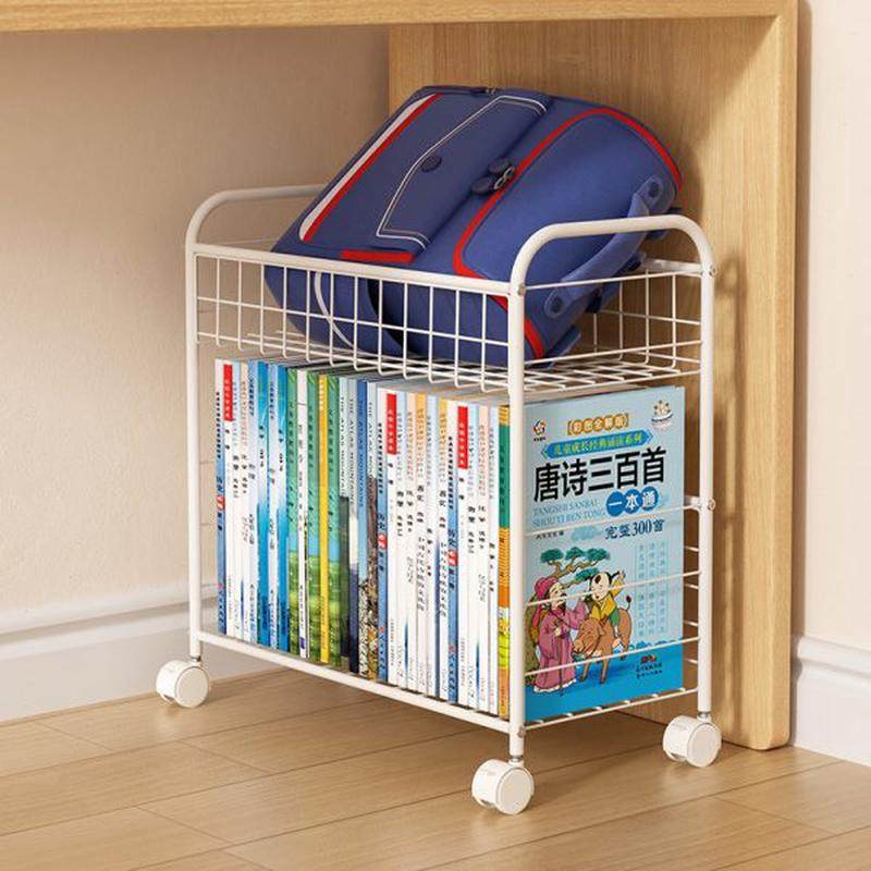 置物架书桌书儿童收纳柜带下小推车轮书包办公室本可移动书架落地,收纳整理,书桌收纳置物架,淘宝优惠券,粉丝福利购,淘宝优惠卷