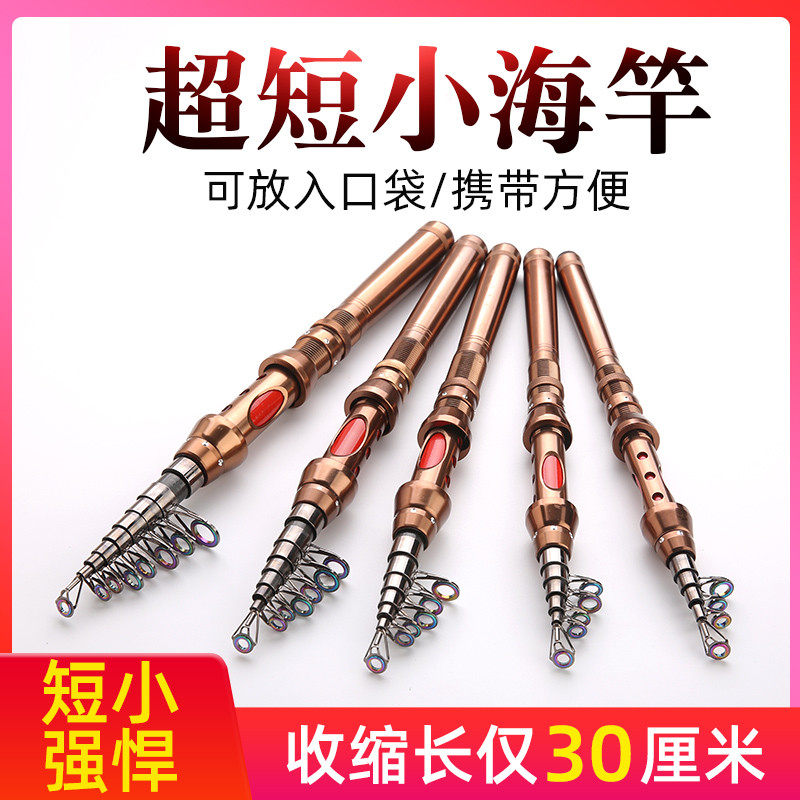 小海竿套装迷你短节鱼竿海杆路亚小矶竿钢笔裸竿甩杆远投抛竿套装,户外/登山/野营/旅行用品,海钓竿,淘宝优惠券,粉丝福利购,淘宝优惠卷