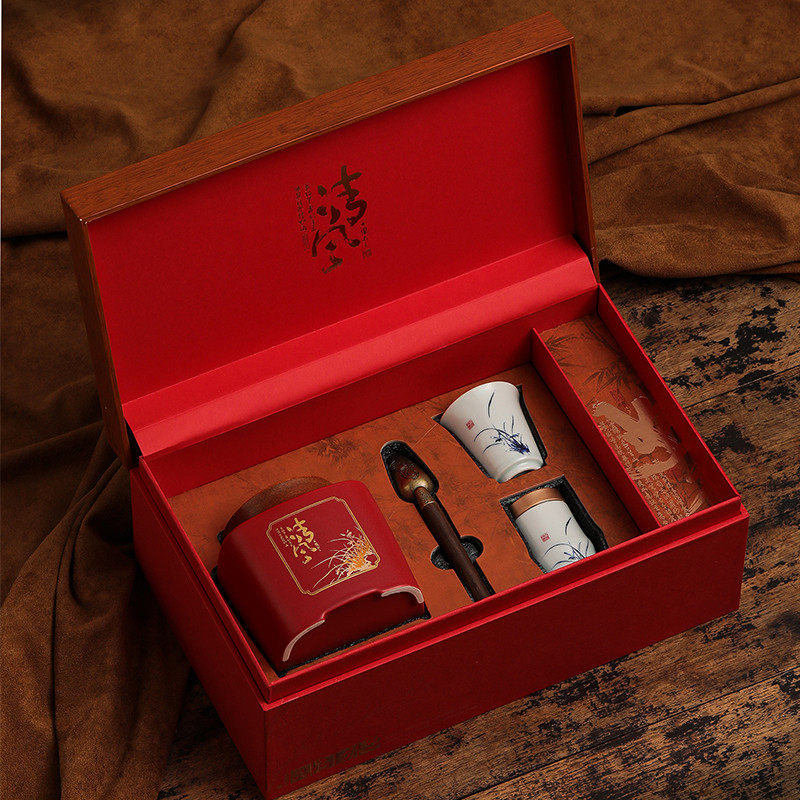 高档茶叶罐茶具主人杯+茶勺包装礼品盒红茶金骏眉滇红茶空盒定制,包装,茶叶包装,淘宝优惠券,粉丝福利购,淘宝优惠卷