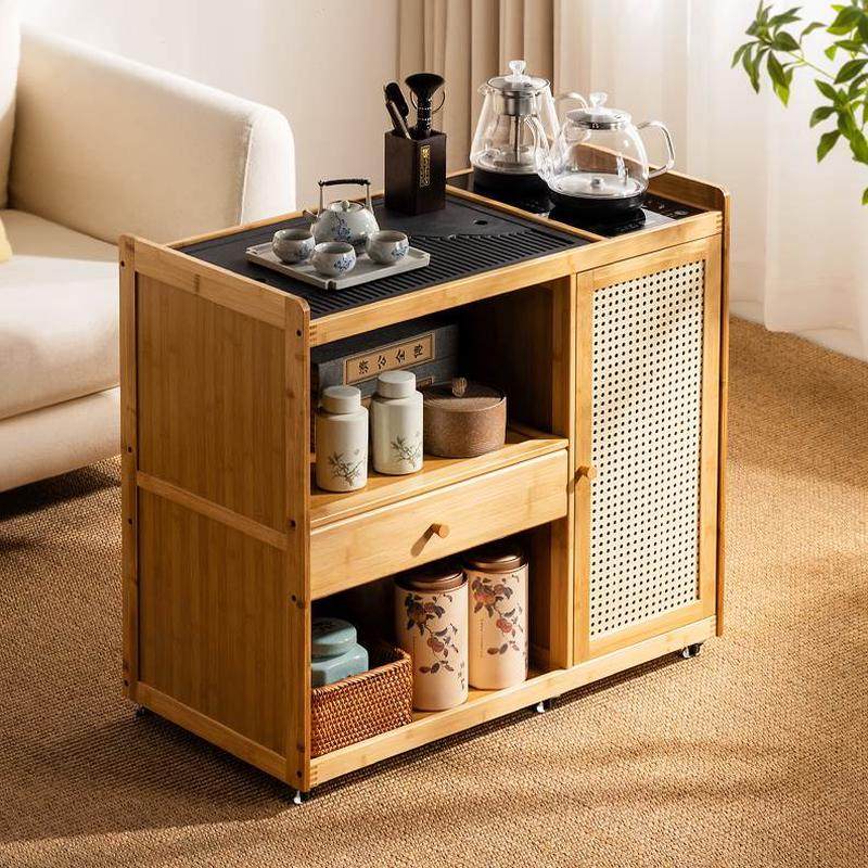 实木功夫茶具套装移动茶台轮用茶车烧水茶水柜茶几小茶桌带一体,住宅家具,家用茶台/茶桌,淘宝优惠券,粉丝福利购,淘宝优惠卷