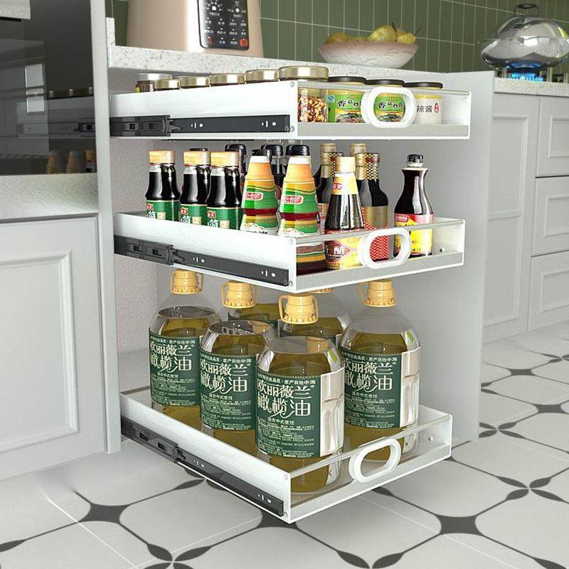 拉篮新款不锈钢滑轨整理侧装塑料分层收纳盒加厨房橱柜抽屉储物,商业/办公家具,置物架/陈列架/储物架/展示架,淘宝优惠券,粉丝福利购,淘宝优惠卷