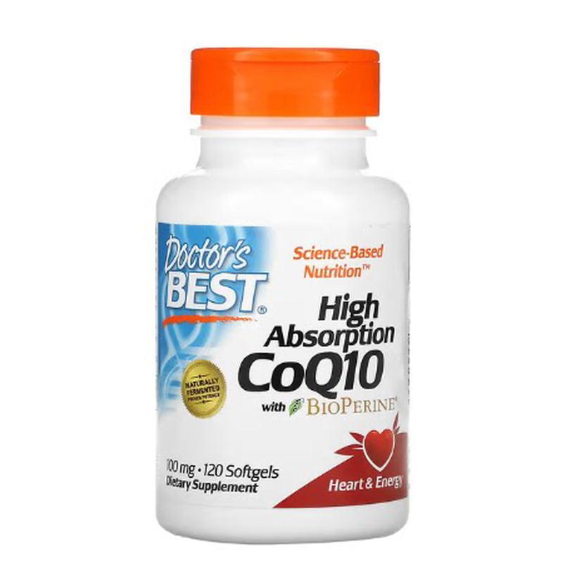 美国Doctor's Best 辅酶Q10 COQ10软胶囊100mg120粒高吸收正品