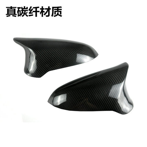 适用于宝马F80F82F83M3M4改装碳纤维后视镜壳罩反光镜贴