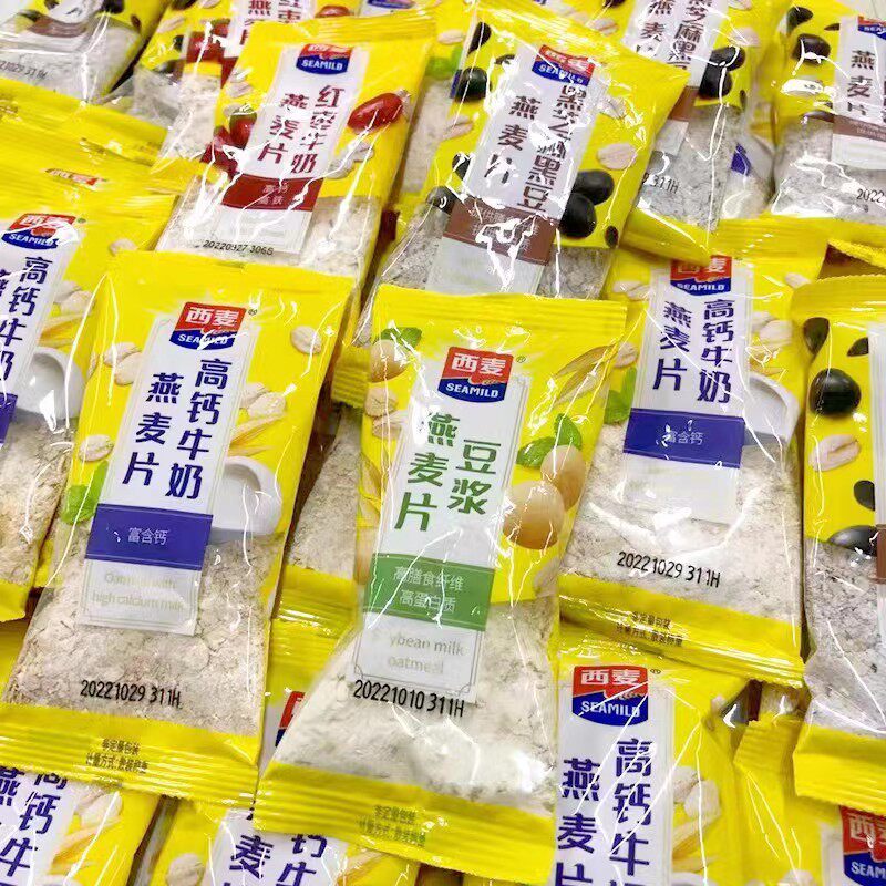 新货西麦燕麦片散装独立小包装黑芝麻红枣豆浆麦片粗粮冲泡代早餐