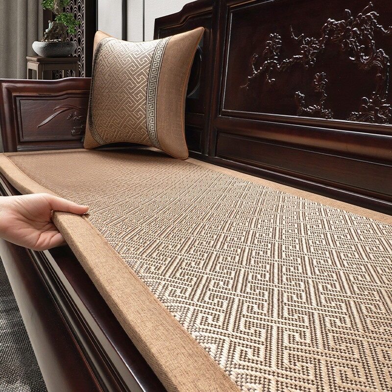 夏季沙发垫凉席坐垫实木家具垫子防滑藤席套罩夏天款中式,床上用品,藤席,淘宝优惠券,粉丝福利购,淘宝优惠卷