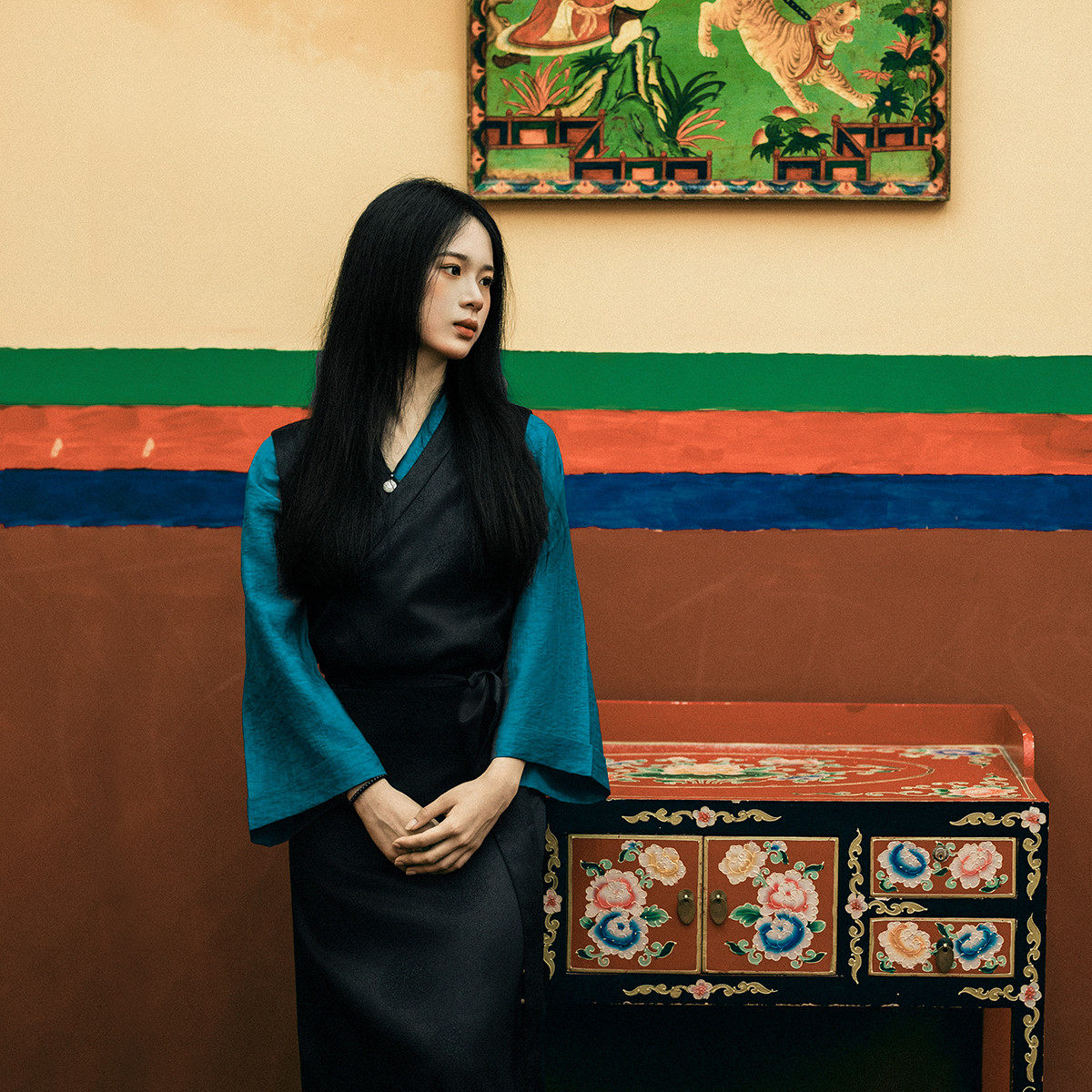 「静檀」新款博拉西藏服 藏族少数民族显瘦 别致原始部落臧服装女,女装/女士精品,汉服连衣裙,淘宝优惠券,粉丝福利购,淘宝优惠卷