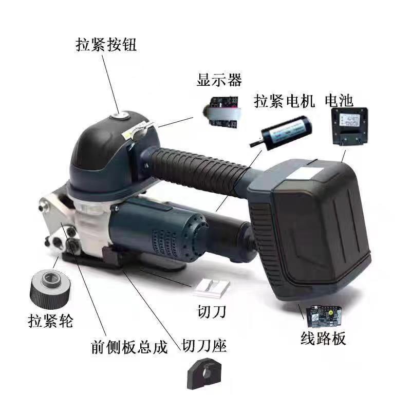 原装DD19A/DD25A/YA19电动打包机配件大全拉紧轮齿板切刀电机等