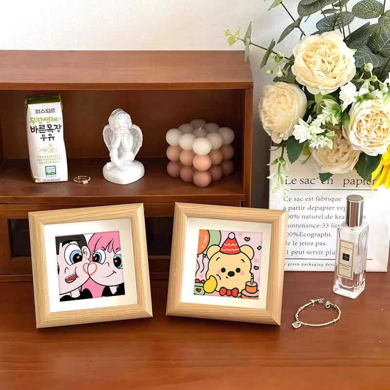油画相框桌面摆台立体中空画框创意卡通动漫个性摆件礼物送人