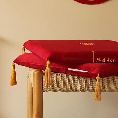 高档新娘婚礼用品敬中国风茶跪结婚红色喜字坐垫垫成亲庆堂喜拜垫