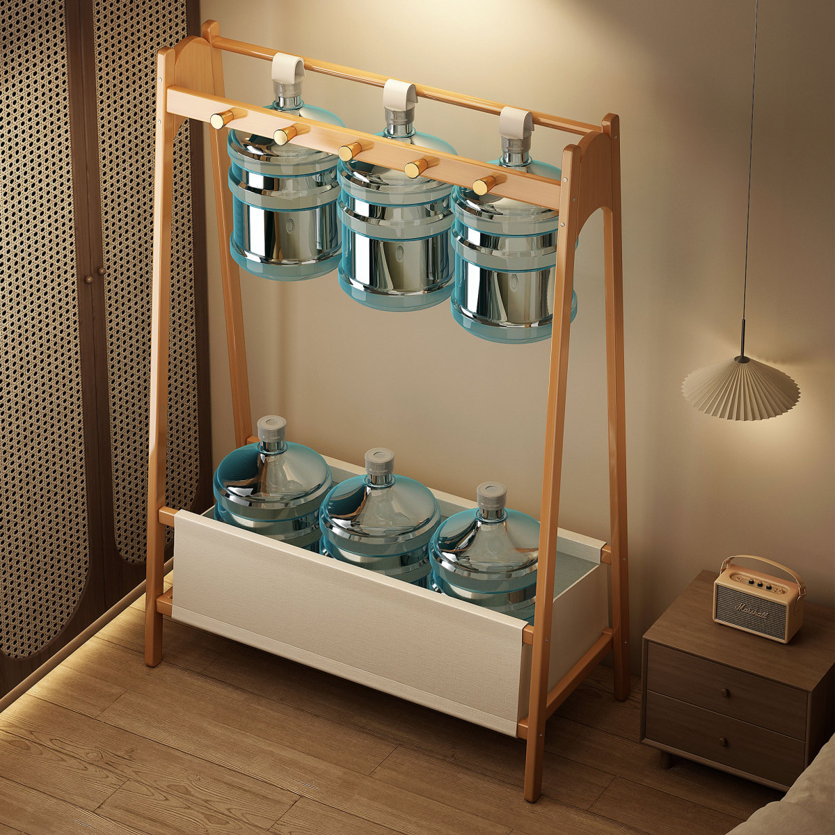 爆款收纳卧室衣服收纳神器客厅挂衣架子衣帽架落地置物架2025新款