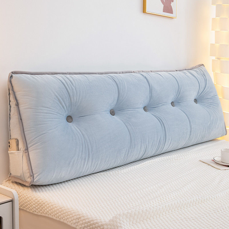 三角卧室床头软包靠背可拆洗床上看手机靠枕护腰榻榻米防撞靠垫,居家布艺,床头靠垫,淘宝优惠券,粉丝福利购,淘宝优惠卷