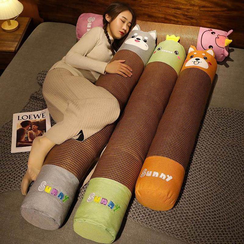 睡觉抱枕夹枕头长条枕布娃娃女生亚麻腿毛绒玩具藤席圆柱床上玩偶,玩具/童车/益智/积木/模型,毛绒/玩偶/公仔/布艺类玩具,淘宝优惠券,粉丝福利购,淘宝优惠卷