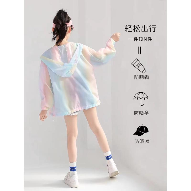 女童防晒衣服轻薄款夏季儿童2025新款透气女大童女孩冰丝外套夏装