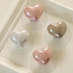 儿童衣柜陶瓷免打孔糖果色柜子心女孩星翡爱柜门拉手抽屉自粘把手