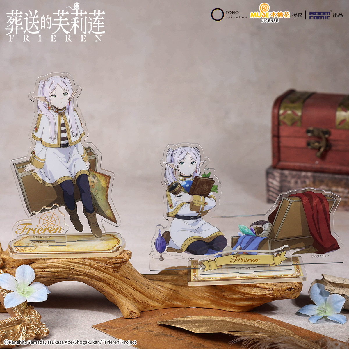 正版官谷葬送的芙莉莲花环单人系列 徽章吧唧立牌辛美尔动漫周边