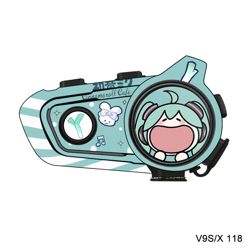 适用于维迈通v9s贴纸v9x贴纸贴花头盔耳机贴膜个性配件防水彩贴