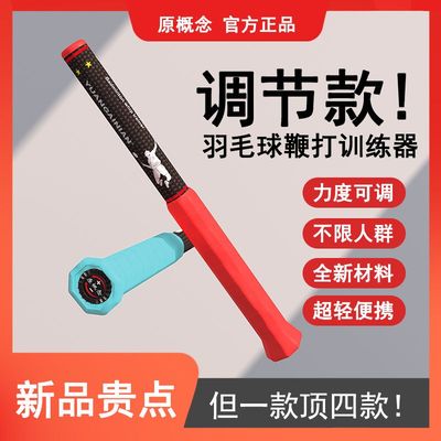 德国品质调节款羽毛球训练器鞭打辅助练习器杀球挥拍发力可调节难