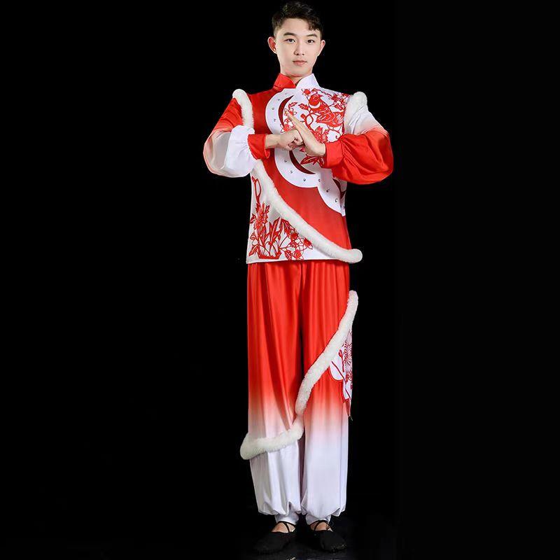东北秧歌服演出服女成人新款新年喜庆舞蹈服装打鼓腰鼓队男女套装