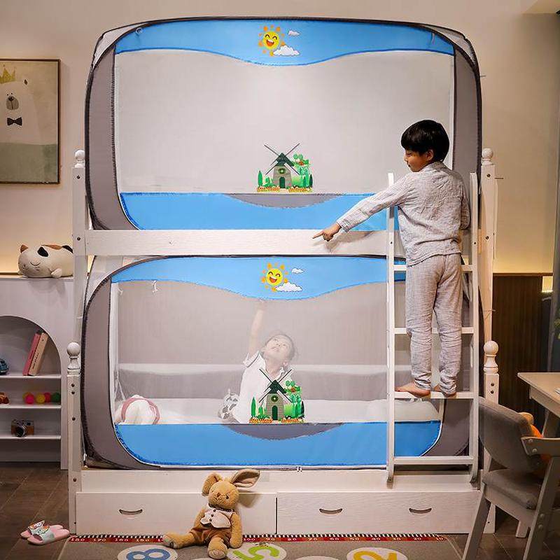 高低子母床蚊帐1.2米双层床儿童1.51蒙古包上下床0.谷今免安装,床上用品,蚊帐,淘宝优惠券,粉丝福利购,淘宝优惠卷