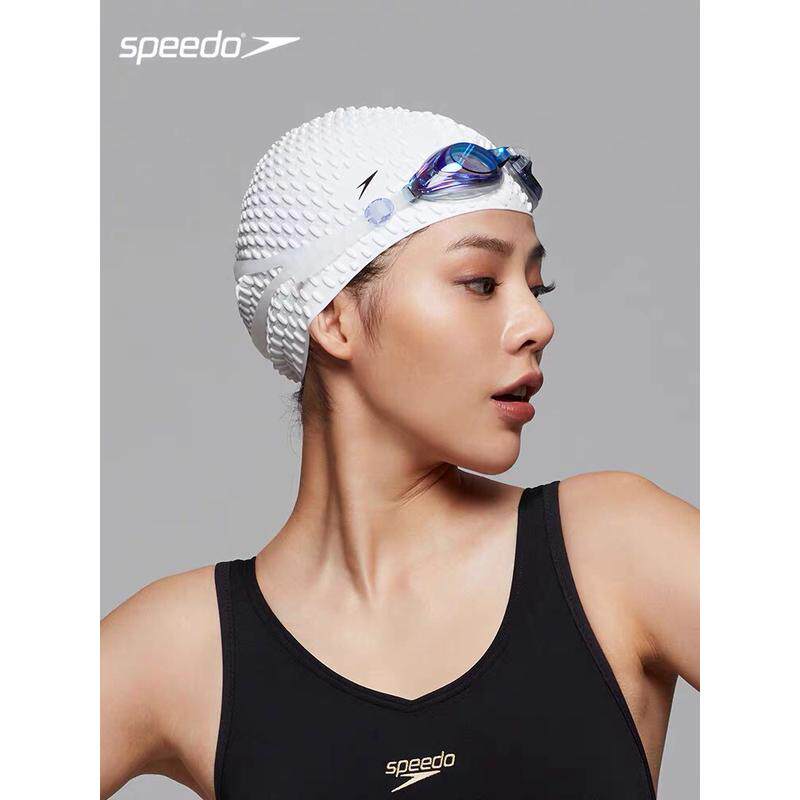 速比涛水滴泳帽游泳帽男女大号硅胶防水长发舒适不勒头泡泡