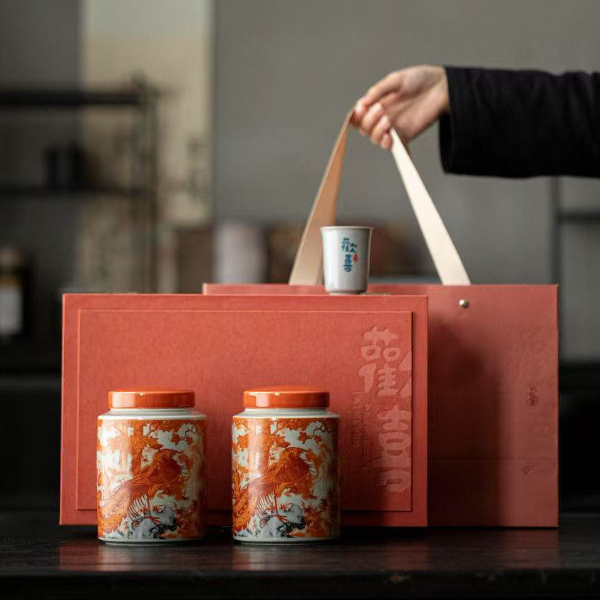 新品茶叶包装盒陶瓷茶叶罐红茶绿茶空茶盒陶瓷罐茶罐定制印字logo,餐饮具,茶叶罐,淘宝优惠券,粉丝福利购,淘宝优惠卷