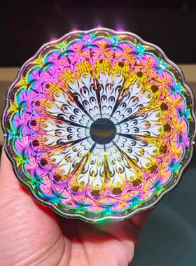 万彩窑变天目瓷茶具七彩雀羽杯建盏茶杯个人专用七彩耀变天目盏