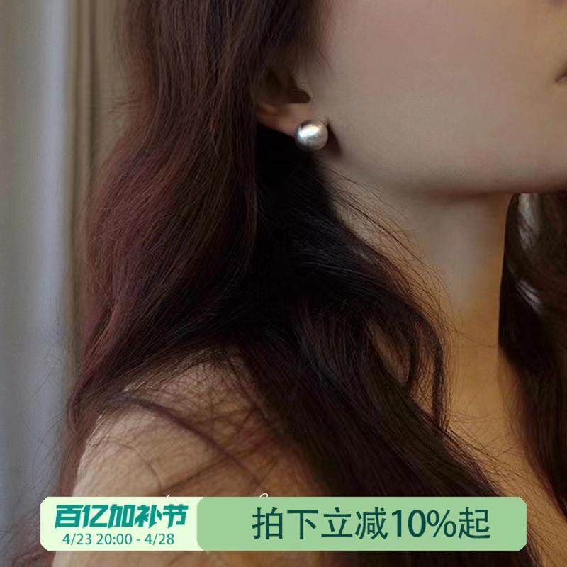 拉丝圆球耳夹无耳洞女小众设计高级感精致蚊香盘耳饰2025年新款潮,饰品/流行首饰/时尚饰品新,耳夹,淘宝优惠券,粉丝福利购,淘宝优惠卷